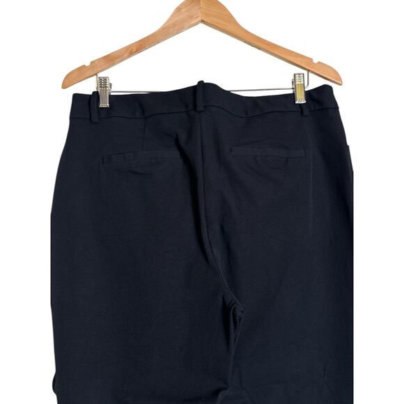 A New Day Women's High Waisted Stretch Office Work Cropped Pants Size 14 Black - Picture 4 of 6